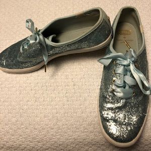 KED’s for Kate Spade Glitter sneakers-blue